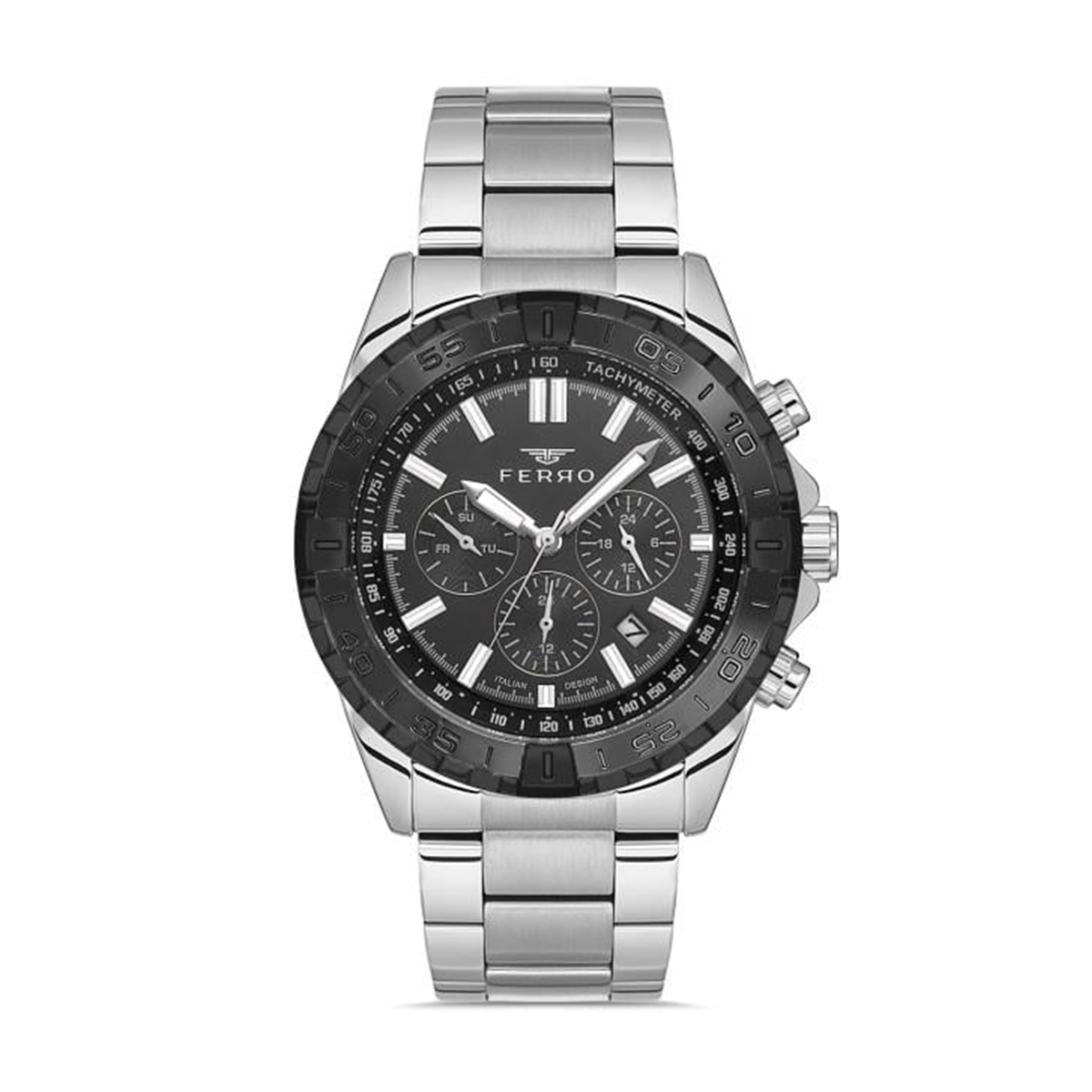 MONTRE FERRO HOMME M.FONCTION ACIER